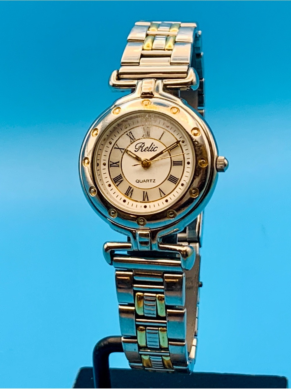 RELIC By FOSSIL ZR-33009 Women’s Vintage Wristwatch Japan MOP Works New Battery